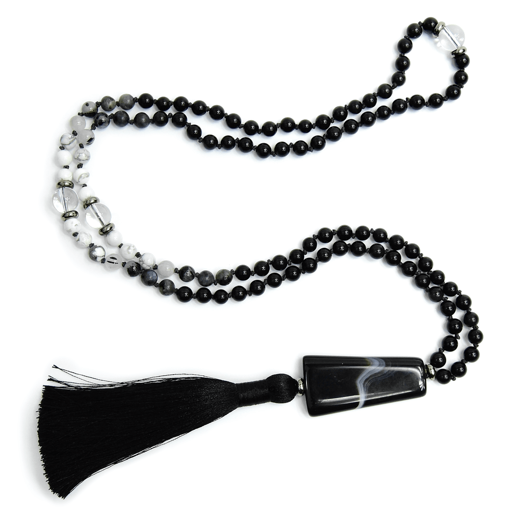 Light in the Darkness Meditation Mala – 108 Beads for Protection & Clarity
