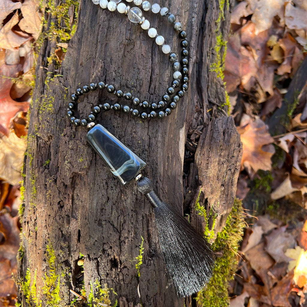 Light in the Darkness Meditation Mala – 108 Beads for Protection & Clarity