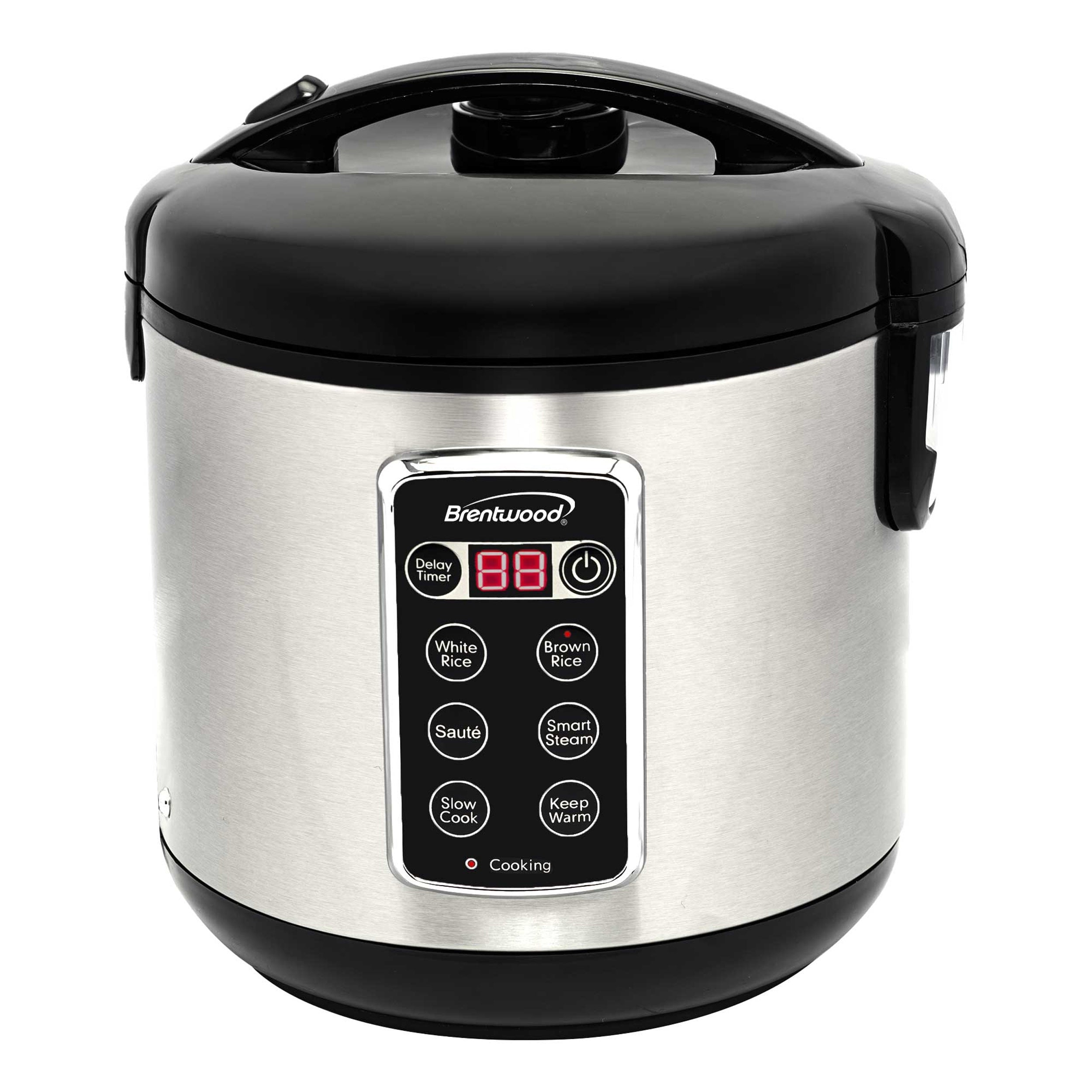 Brentwood 10 Cup 7-Function Smart Rice Multi-Cooker in Stainless Steel