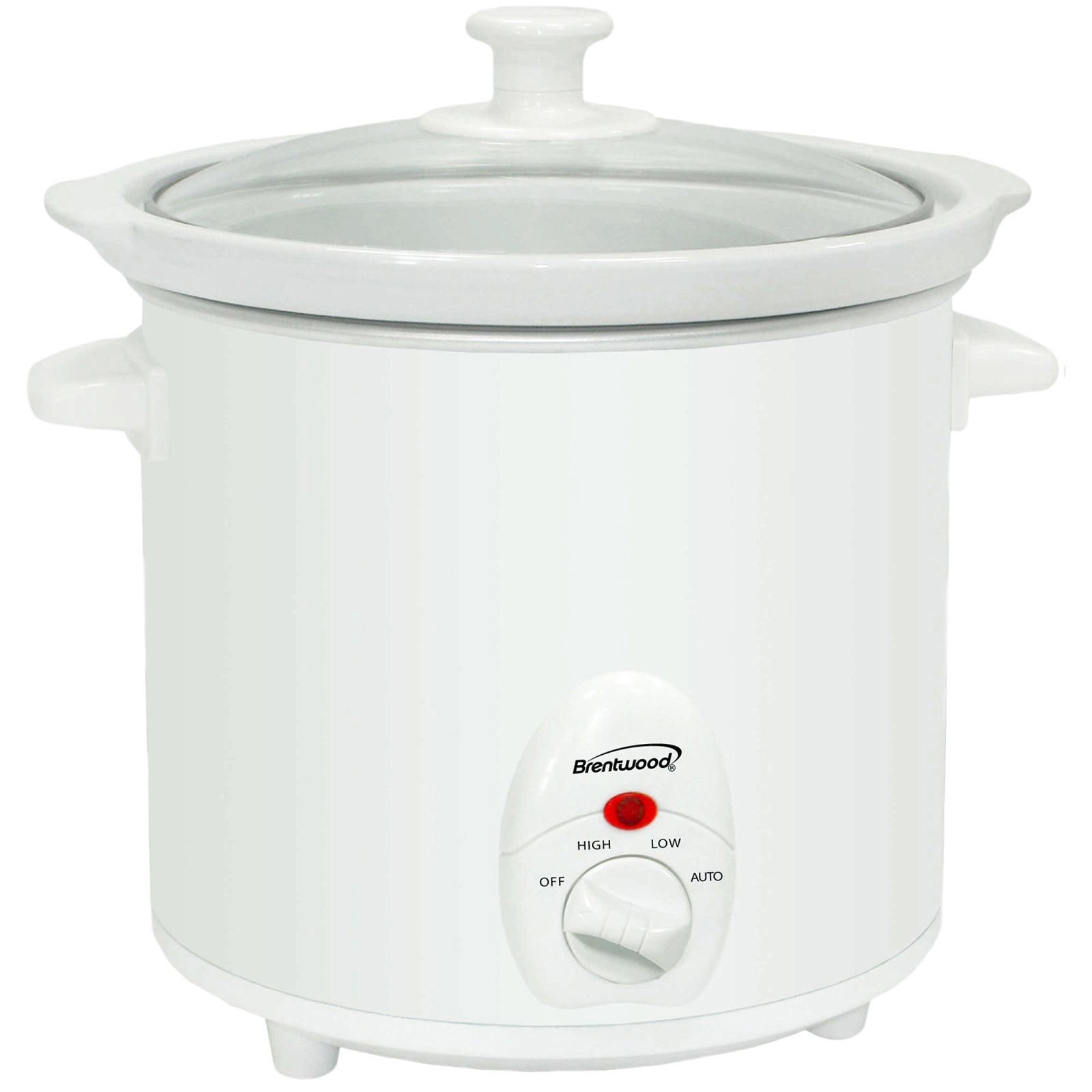 Brentwood 3 Quart Slow Cooker in White