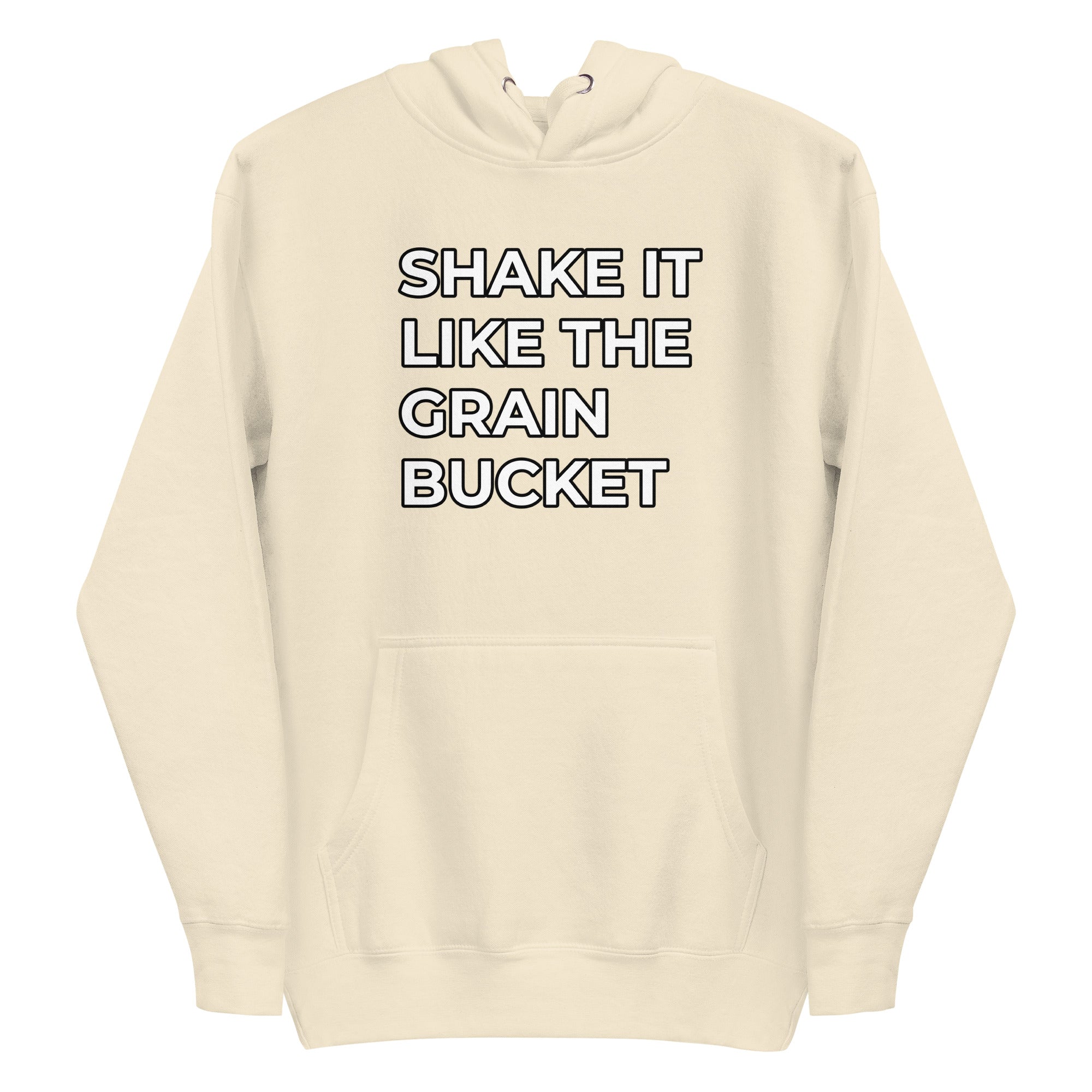 Unisex Shake It Like The Grain Bucket Cotton Hoodie